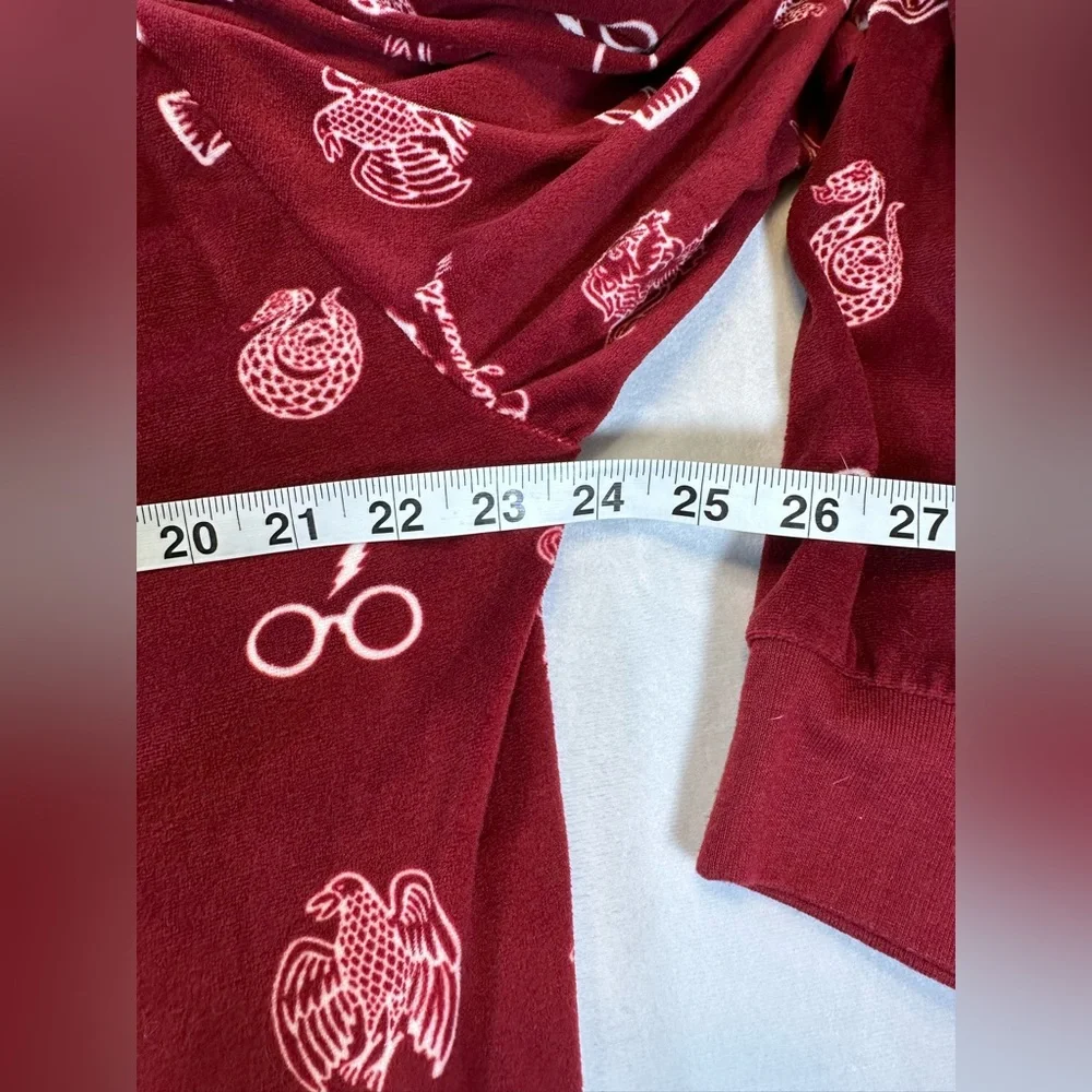 Harry Potter Hogwarts Sleepwear Top Red White All‎ Over Print XL LZ42901SC